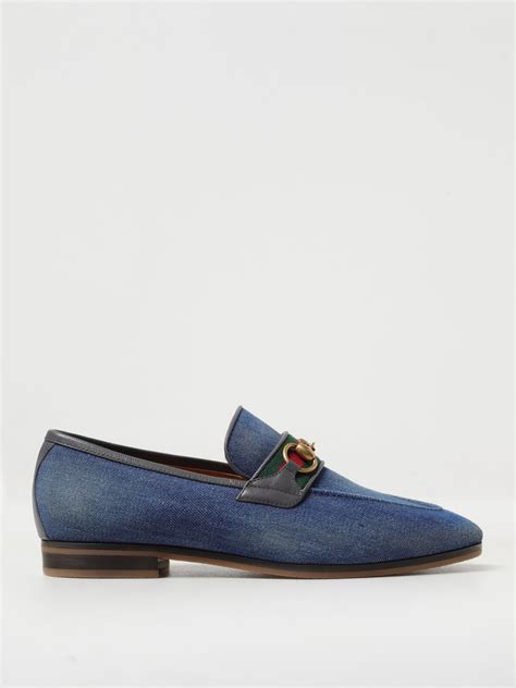 mocassino gucci blu|GUCCI: Mocassini uomo .